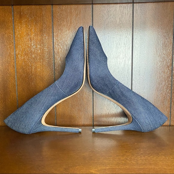 New Vince Camuto Stiletto Pump in Denim Size 10M Blue - Picture 8 of 8